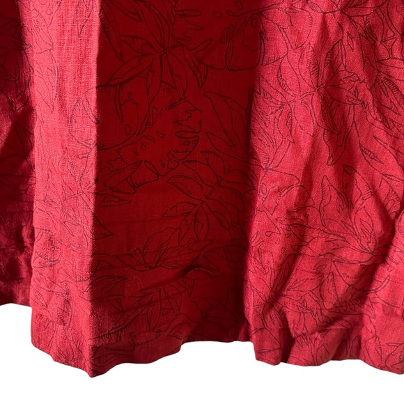 Nicole Miller Ladies' Linen Blend Dress | Red/Orange, Large - Picture 7 of 10